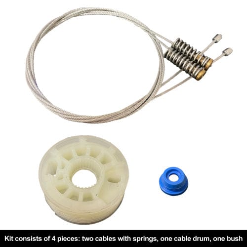 Hyundai Tucson Window Regulator KMH Repair Kit - Bush Drum Cables Springs